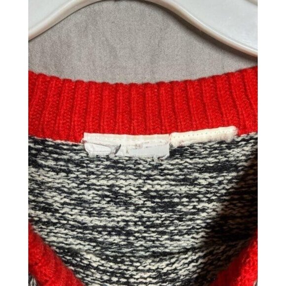 Vintage 1980s Mickey & Co. Gray Acrylic Mickey Sweater - Size Large - Picture 3 of 4